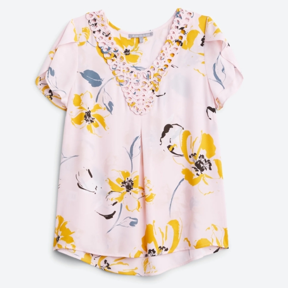 Daniel rainn floral blouse